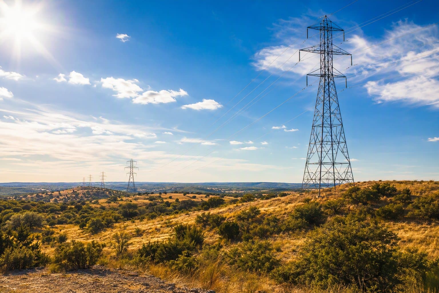 rural texas landscape - illustration, Jake Team LLC