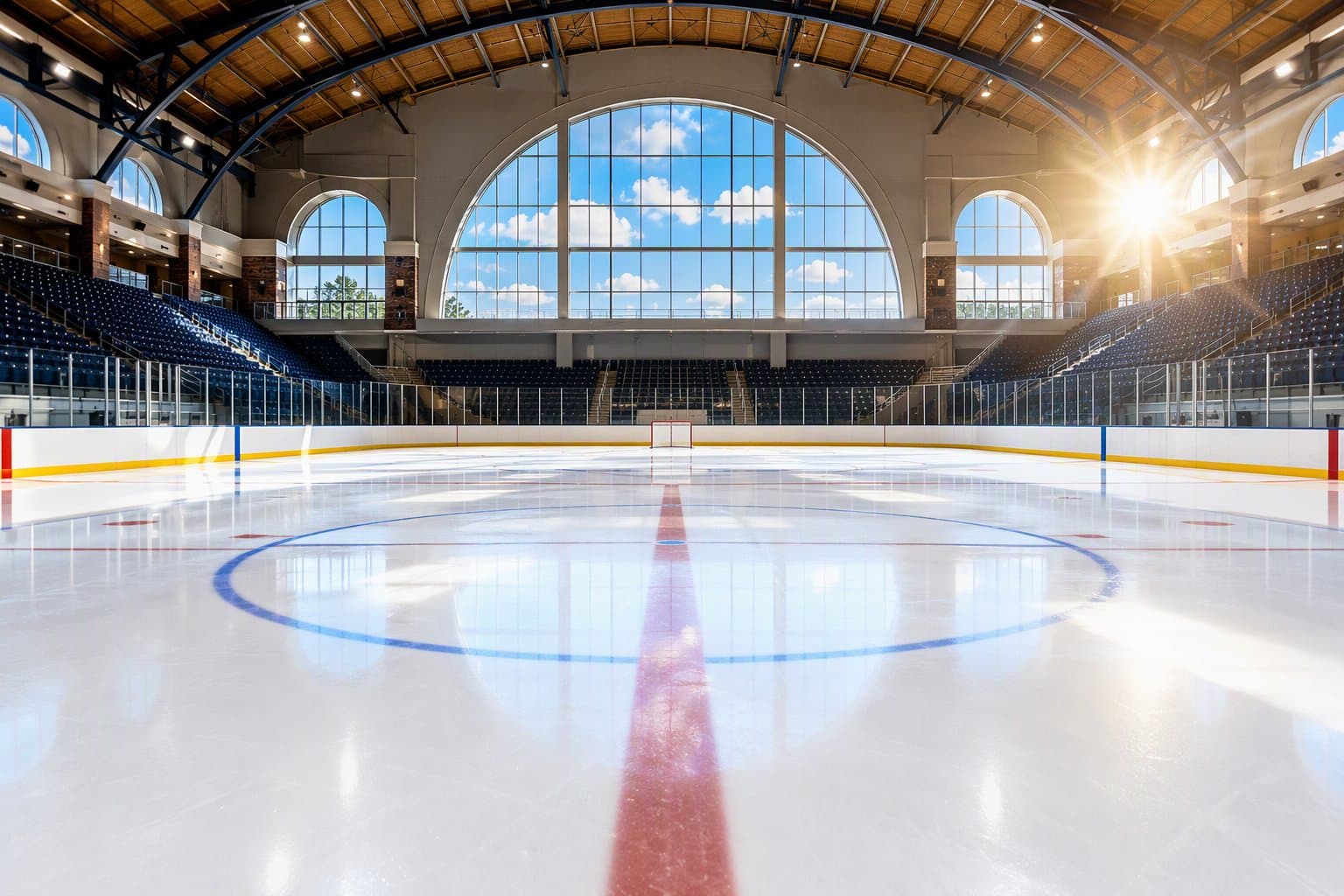 Empty hockey arena - illustration, Jake Team LLC
