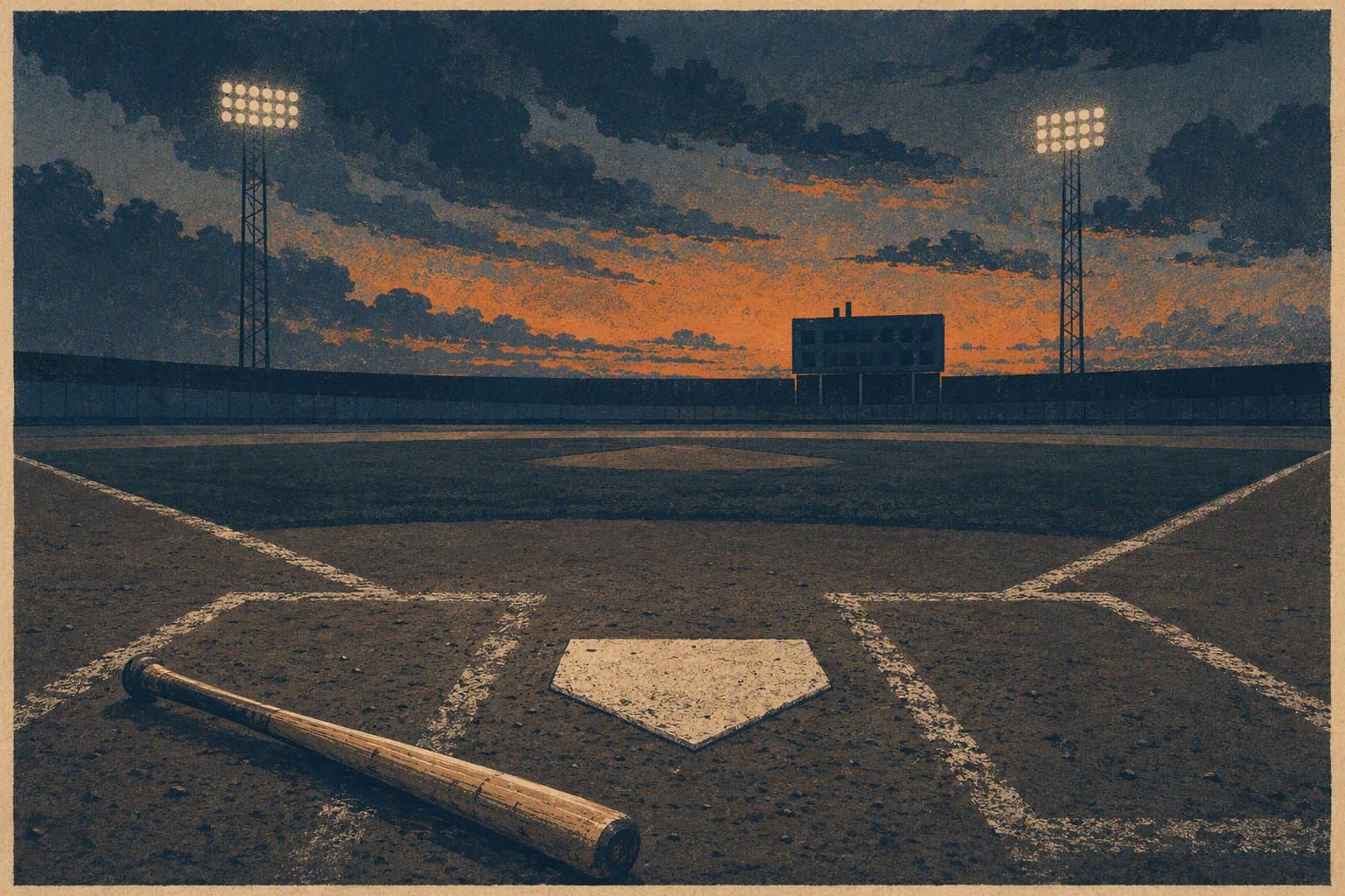 late-inning baseball tension - illustration, Jake Team LLC