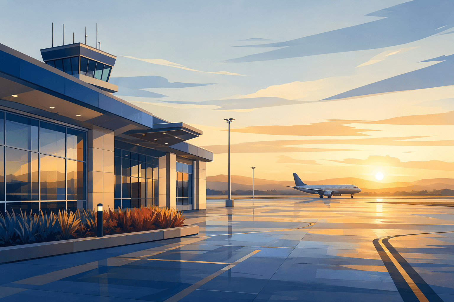 Airport growth - illustration, Jake Team LLC