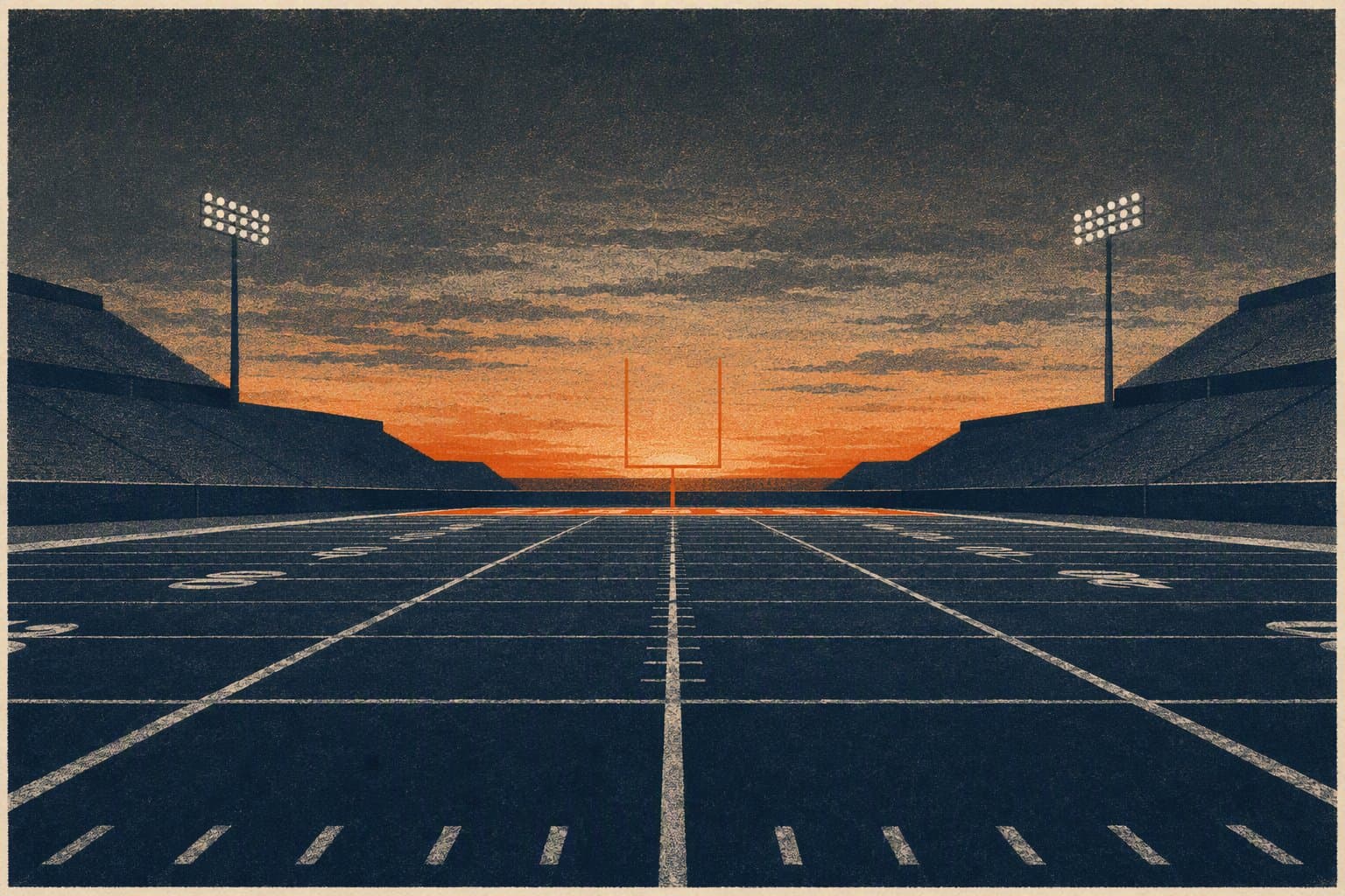 football field tension - illustration, Jake Team LLC