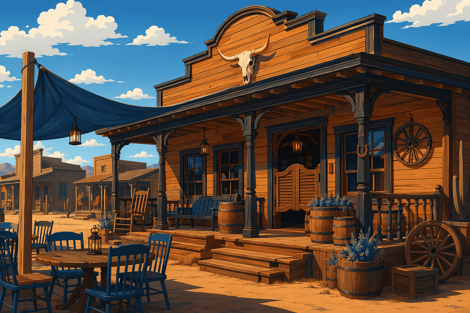 historic restaurant reopening - illustration, Jake Team LLC