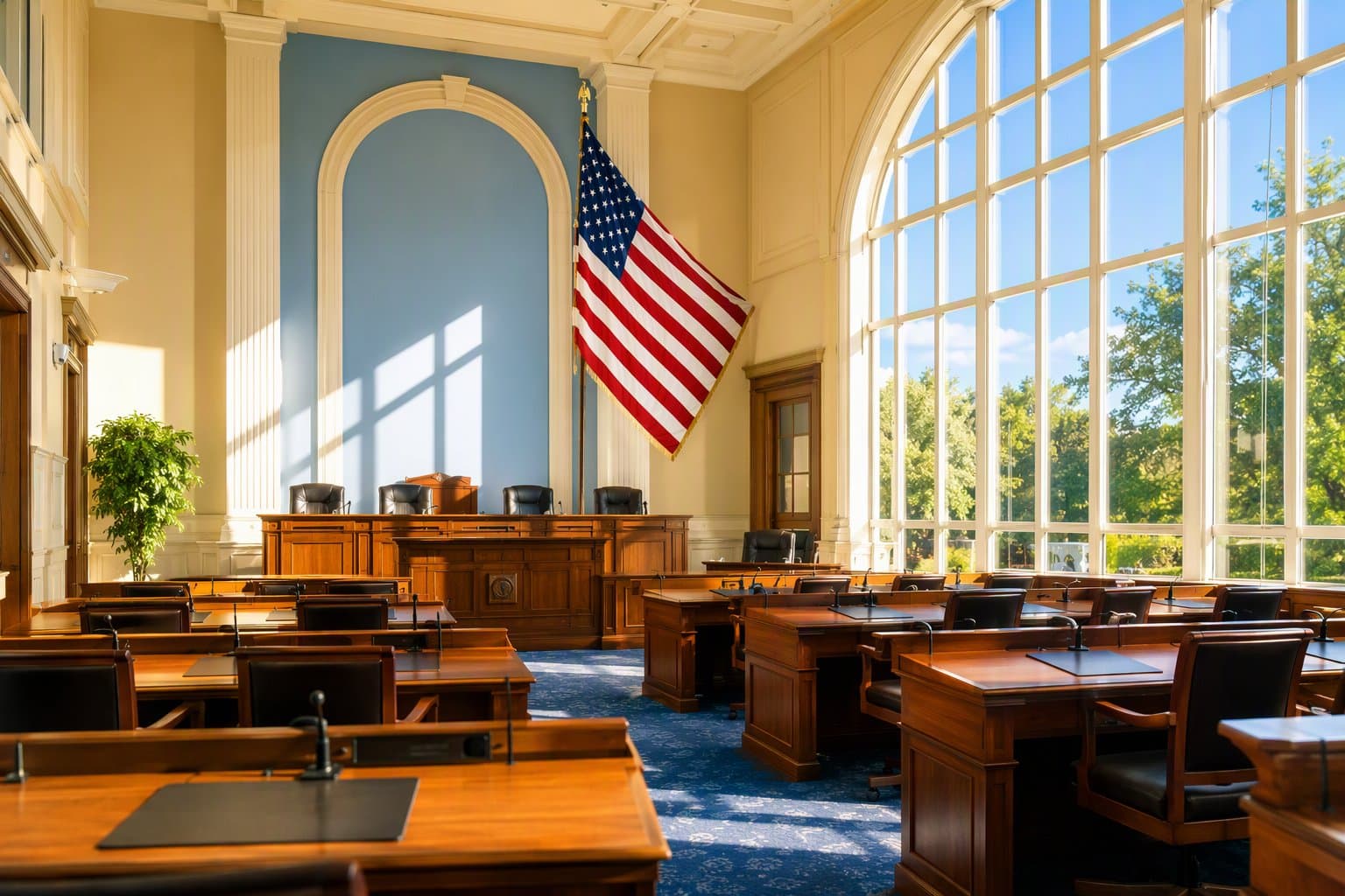 Princeton city hall interior - illustration, Jake Team LLC