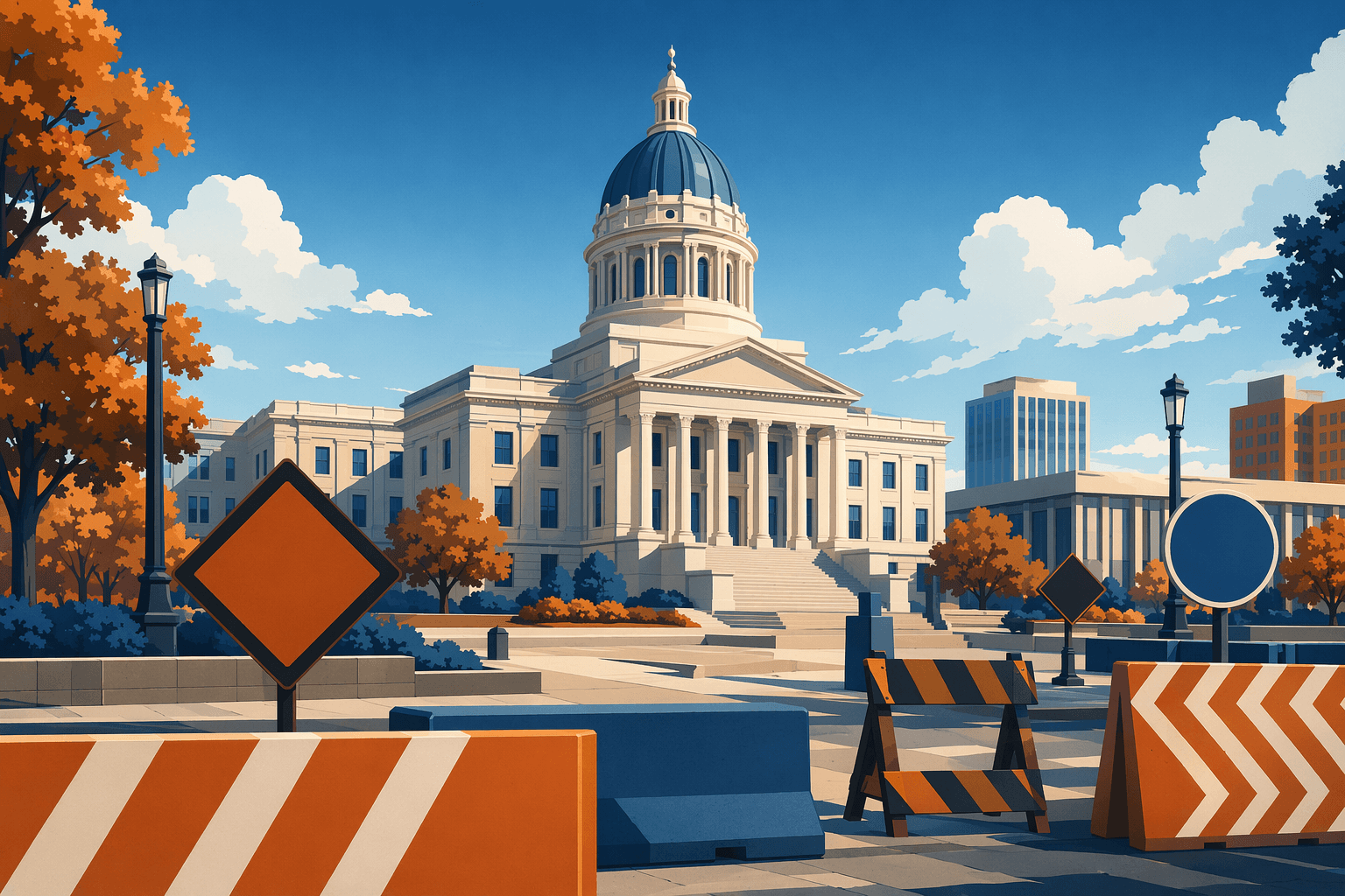 Civic Road Construction - illustration, Jake Team LLC