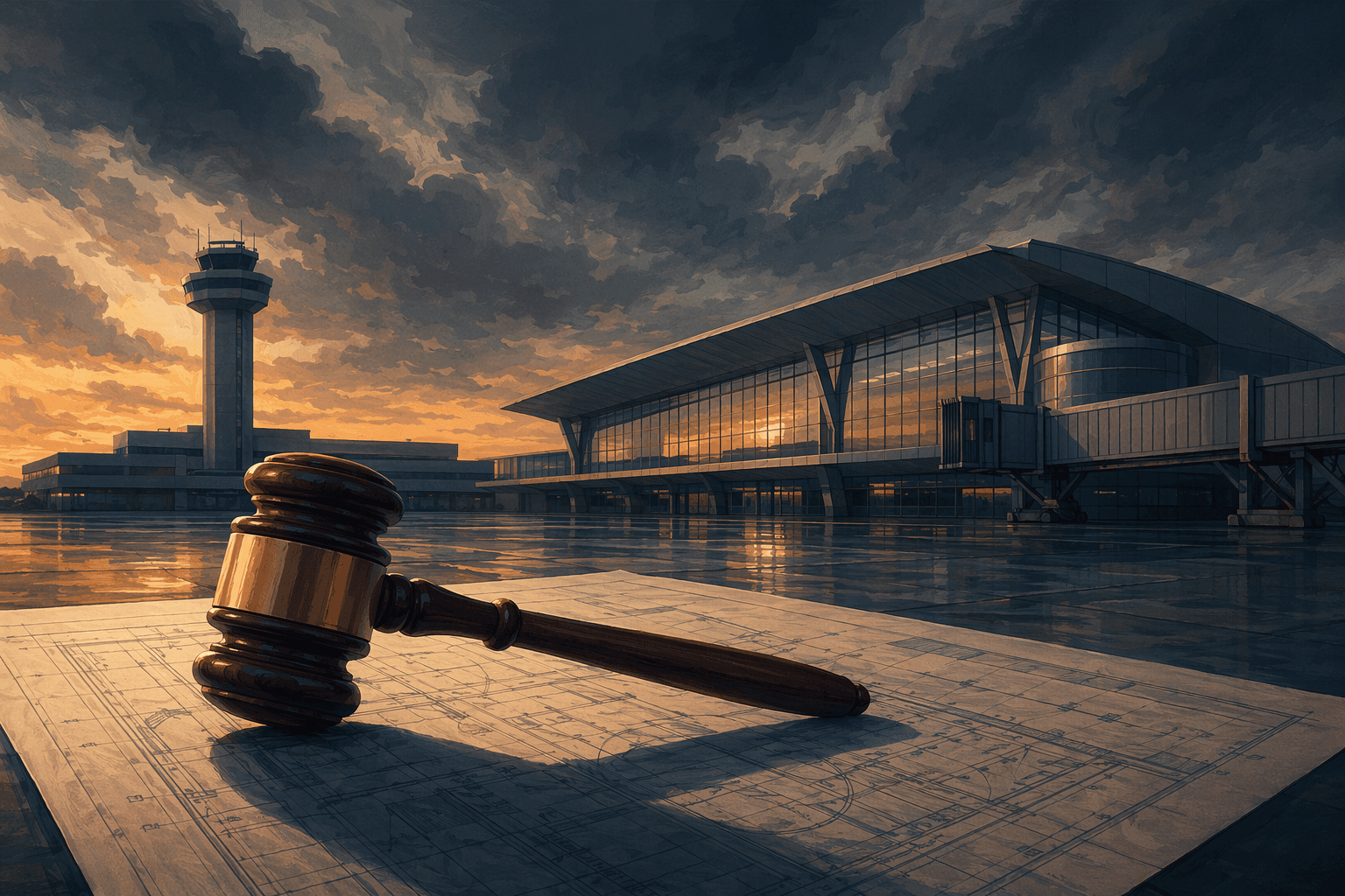 Airport Expansion Lawsuit - illustration, Jake Team LLC