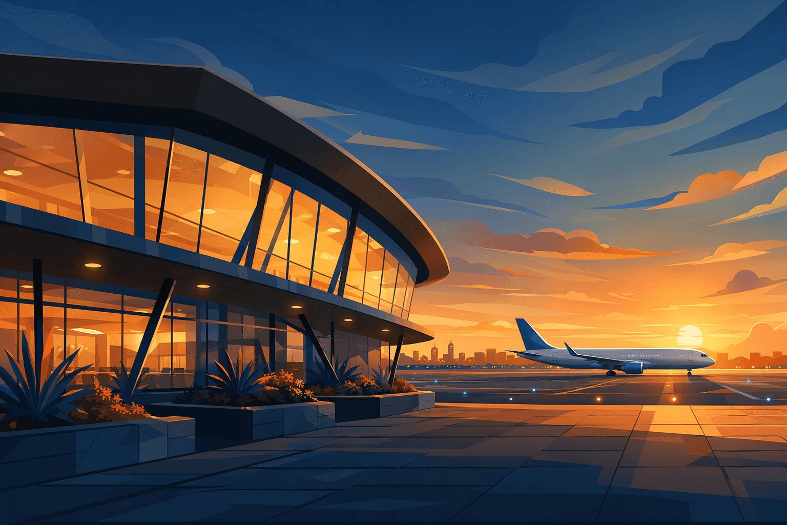 New airline service - illustration, Jake Team LLC
