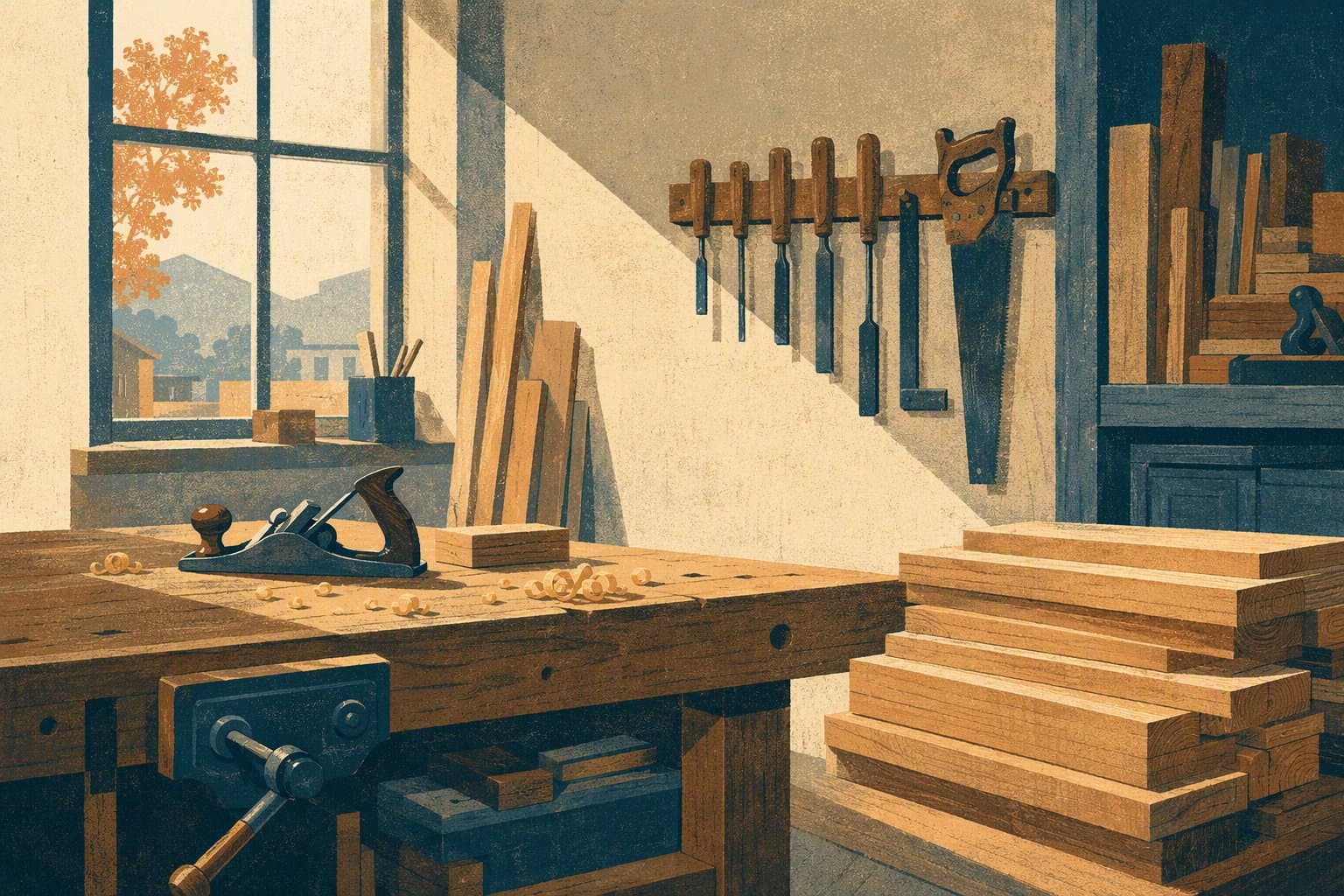 woodworking business - illustration, Jake Team LLC