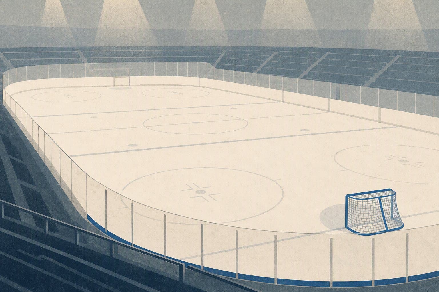 Hockey arena silence - illustration, Jake Team LLC