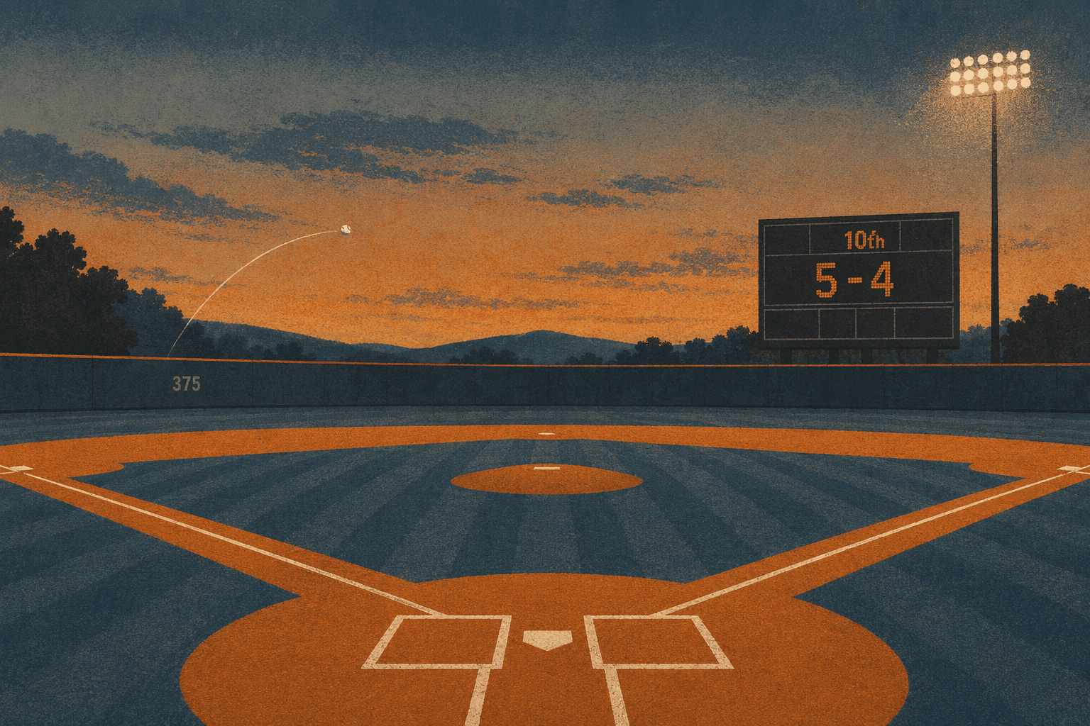 Extra-Inning Homer - illustration, Jake Team LLC