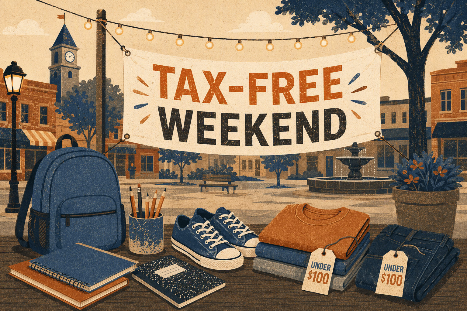 Tax-Free Weekend - illustration, Jake Team LLC