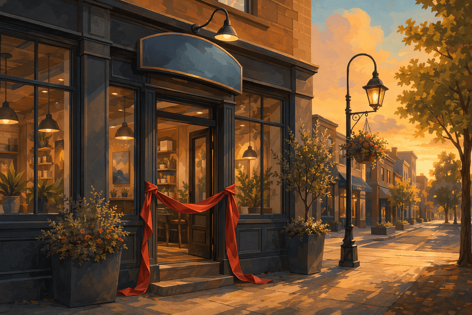 Coffee Shop Opening - illustration, Jake Team LLC