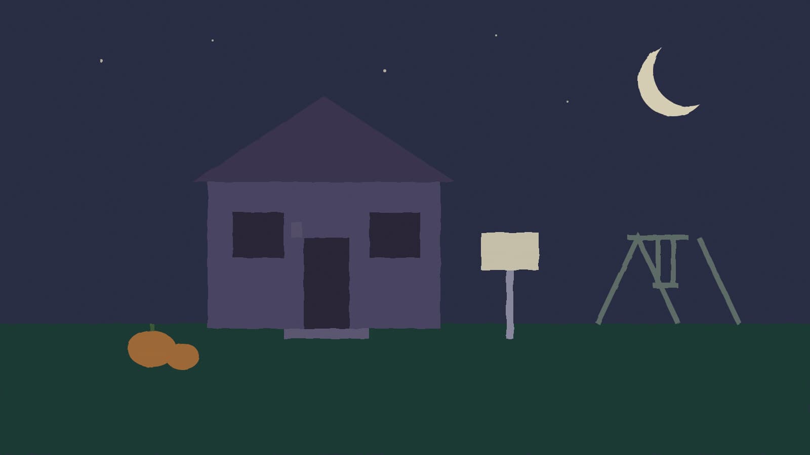 Dark porch on Halloween night - illustration, Jake Team LLC