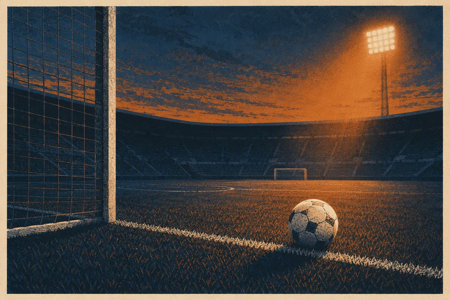 Late Goal Drama - illustration, Jake Team LLC