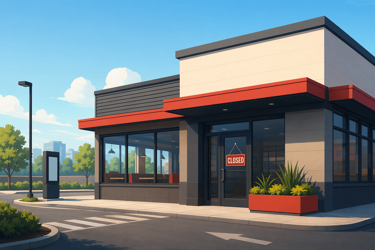 Restaurant closure - illustration, Jake Team LLC