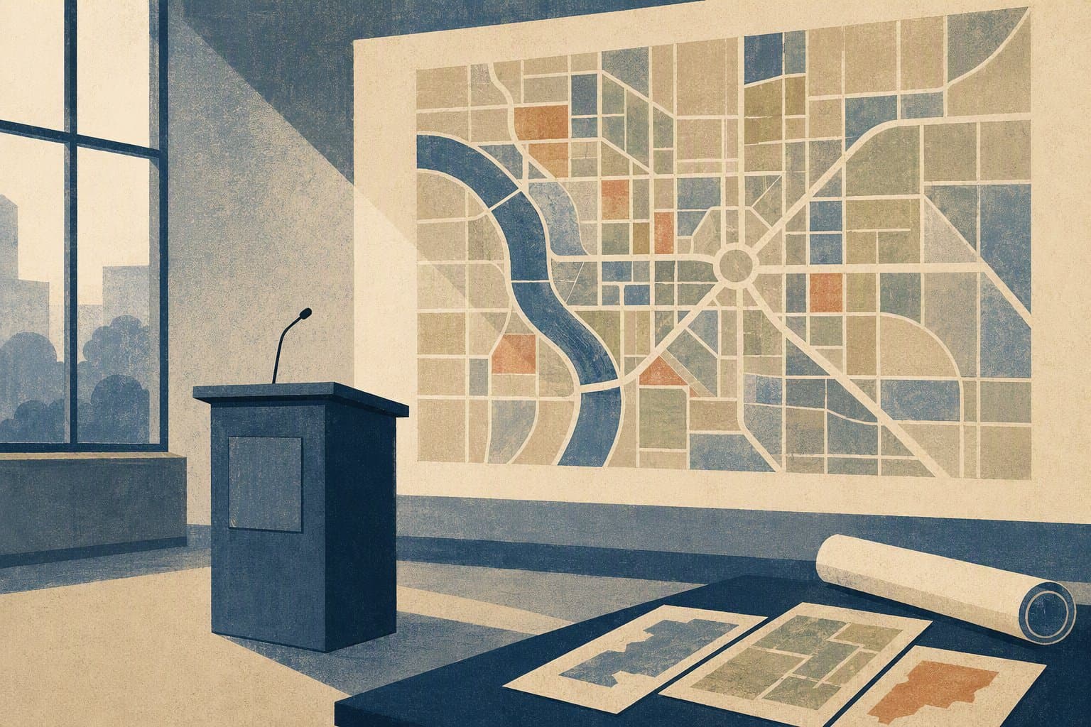 Civic Infrastructure Planning - illustration, Jake Team LLC