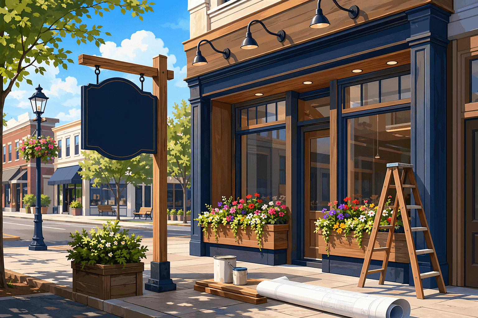 Town Center Construction - illustration, Jake Team LLC