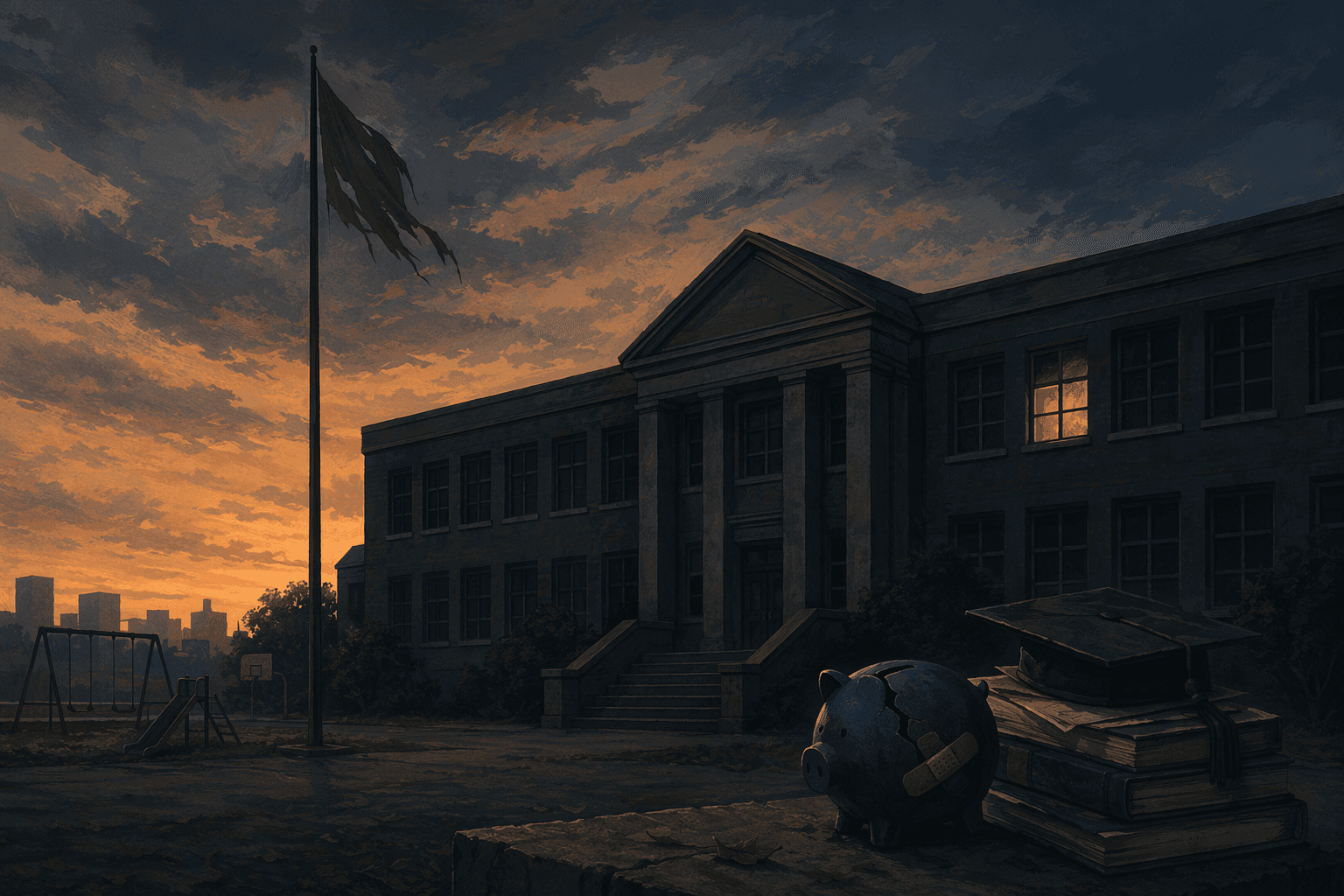 School budget deficit - illustration, Jake Team LLC
