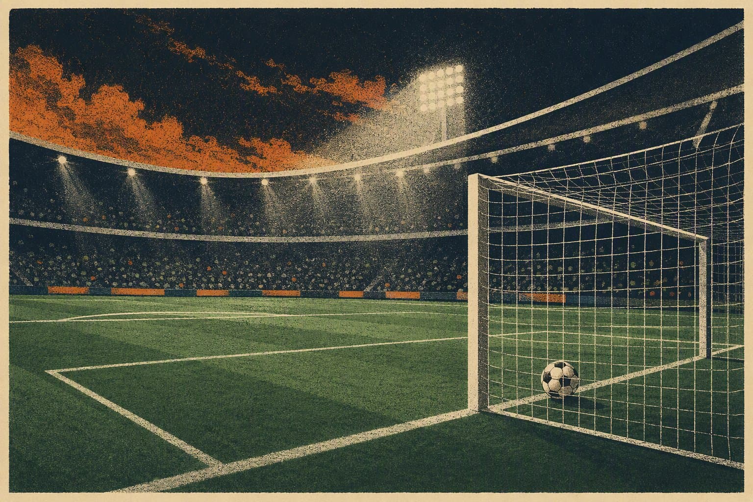 late soccer victory - illustration, Jake Team LLC