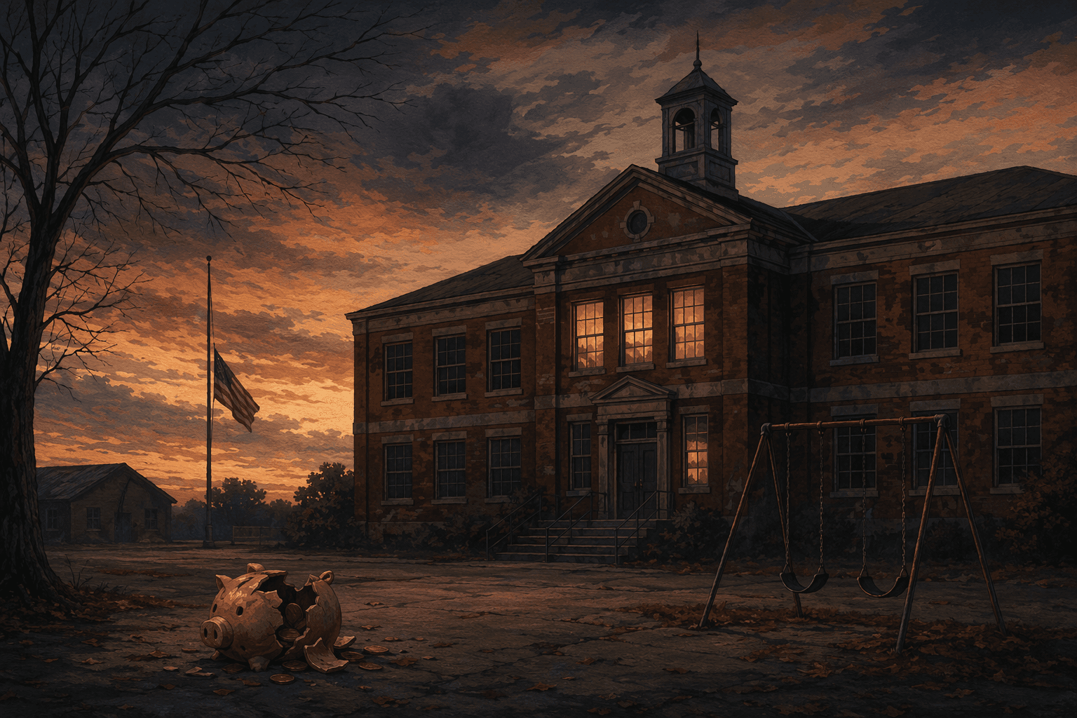 School budget deficit - illustration, Jake Team LLC