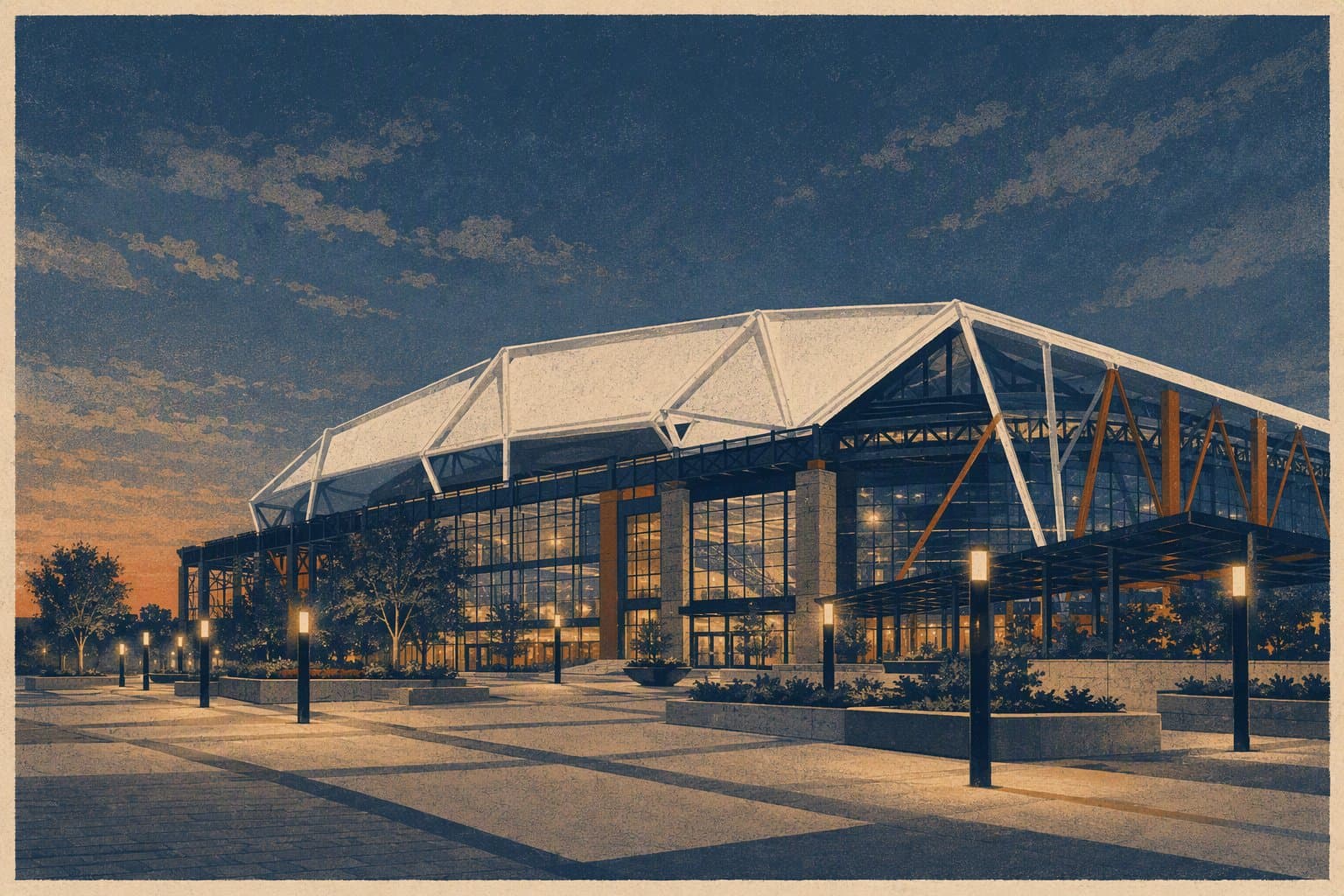 Globe Life Field - illustration, Jake Team LLC