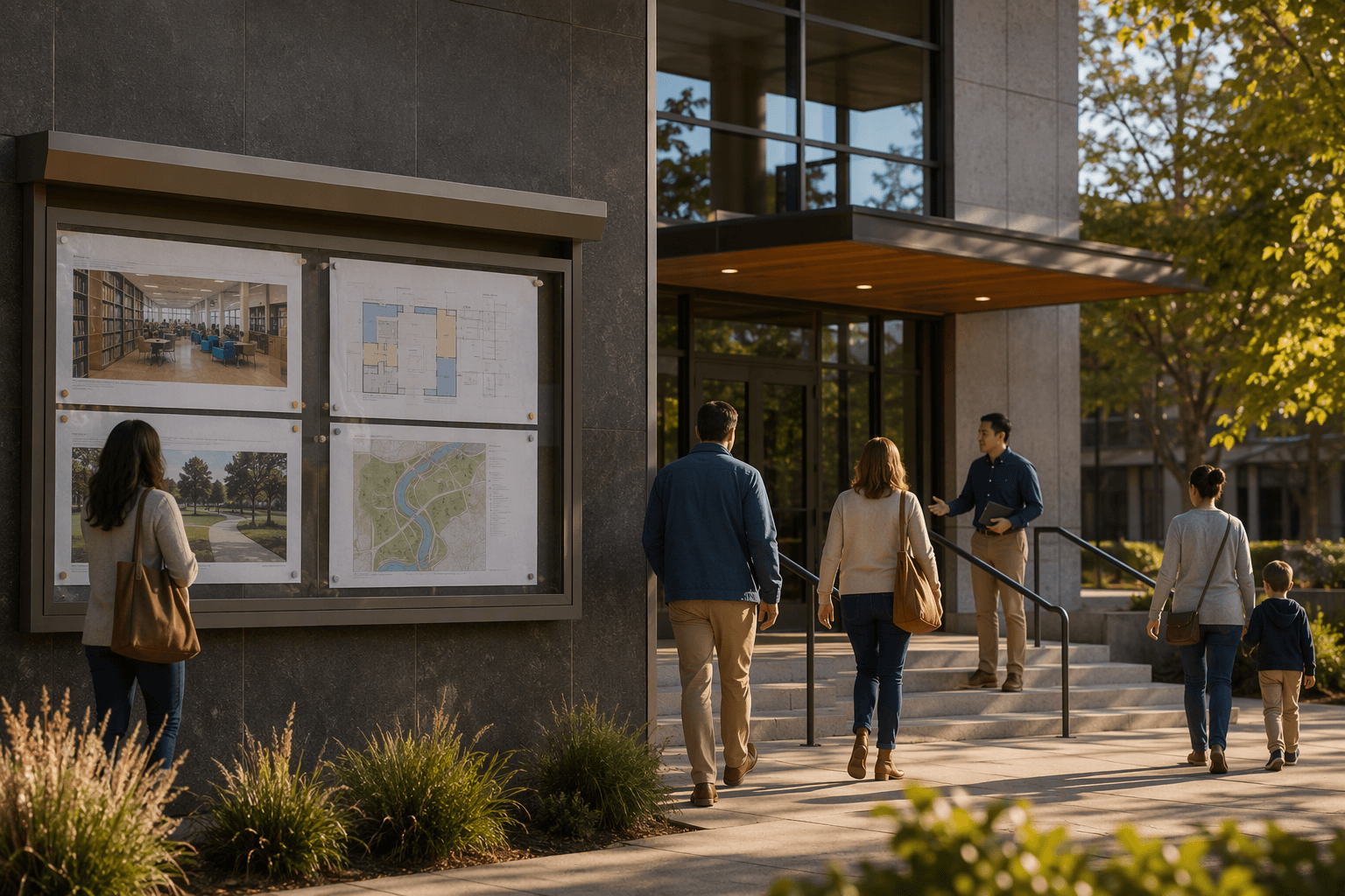 Civic Library Expansion - illustration, Jake Team LLC