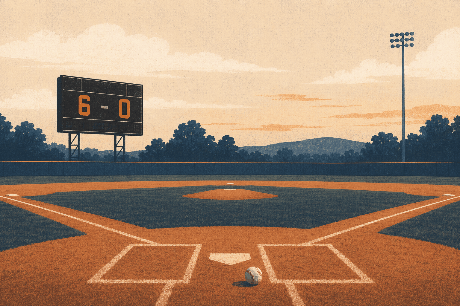 Baseball Shutout - illustration, Jake Team LLC