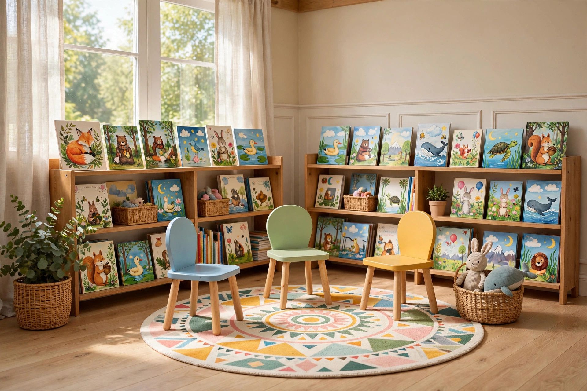 Story Time at Lois Nelson Public Library — Illustration by Jake Team LLC